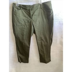 New York & Company Stretch Green Pant Size 12 Petite